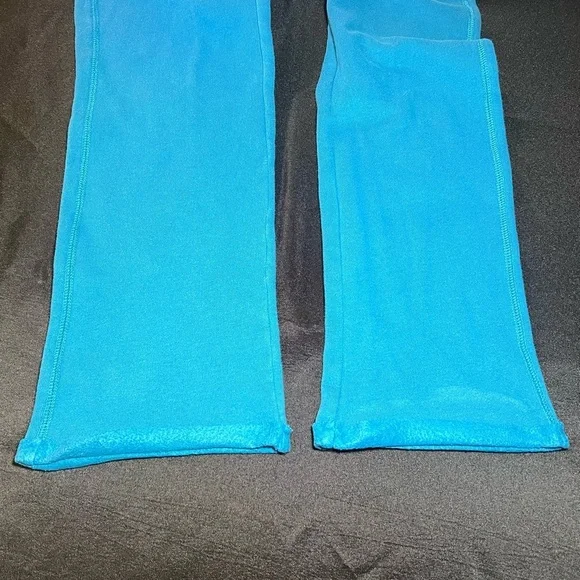 Girls Abercrombie & Fitch Kids Open-hem Turquoise Sweatpants - Picture 3 of 4